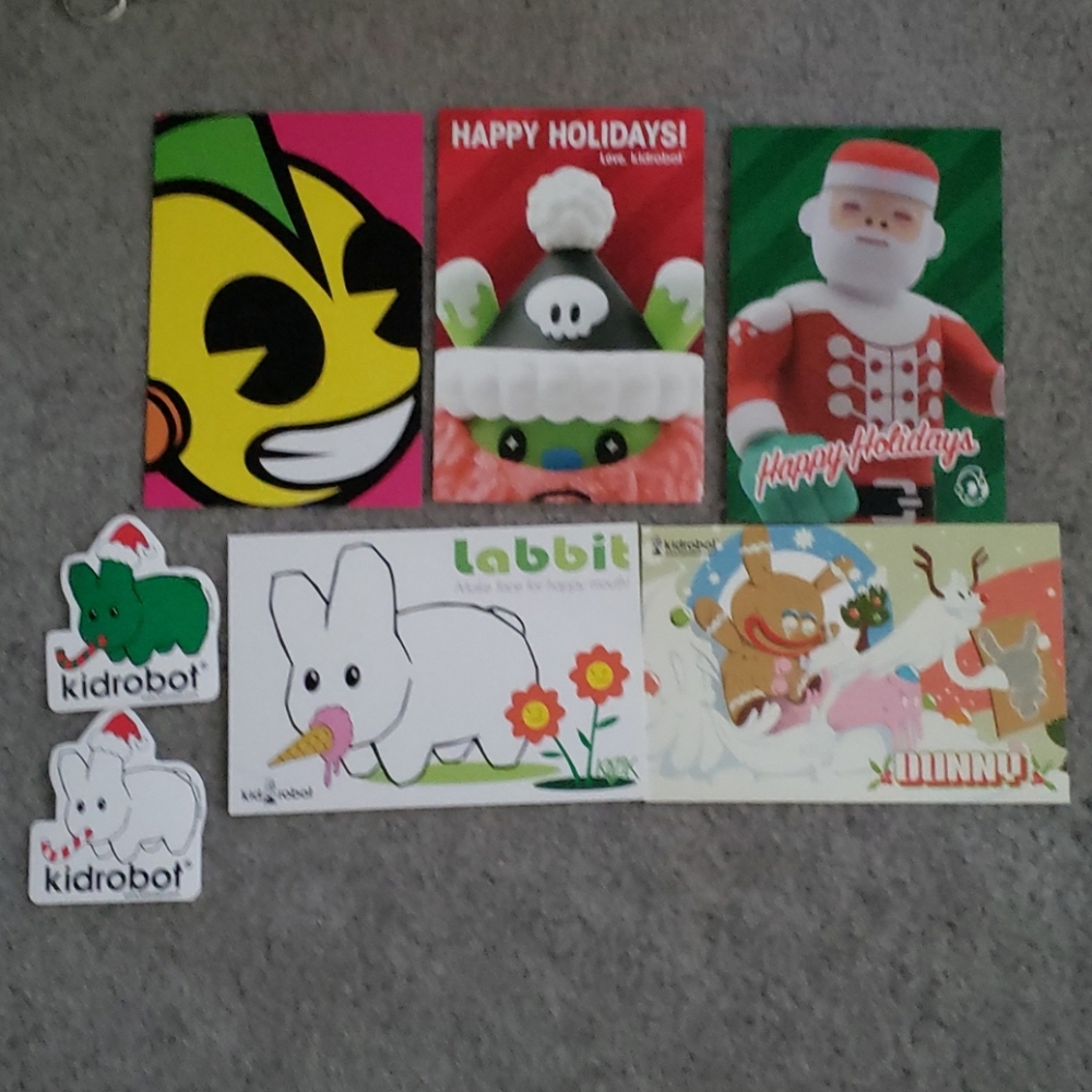 Kidrobot Christmas Labbit Stickers & Cards Set